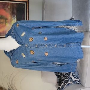 Cabin Creek Embroider Women's Denim Shirt